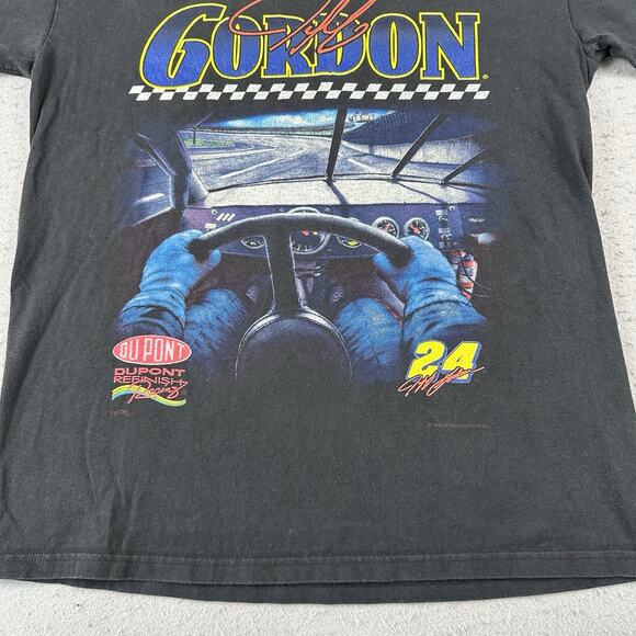 Vtg 1997 Jeff Gordon T Shirt‎ Men’s Medium Black Racing Nascar Du Pont - Picture 12 of 16